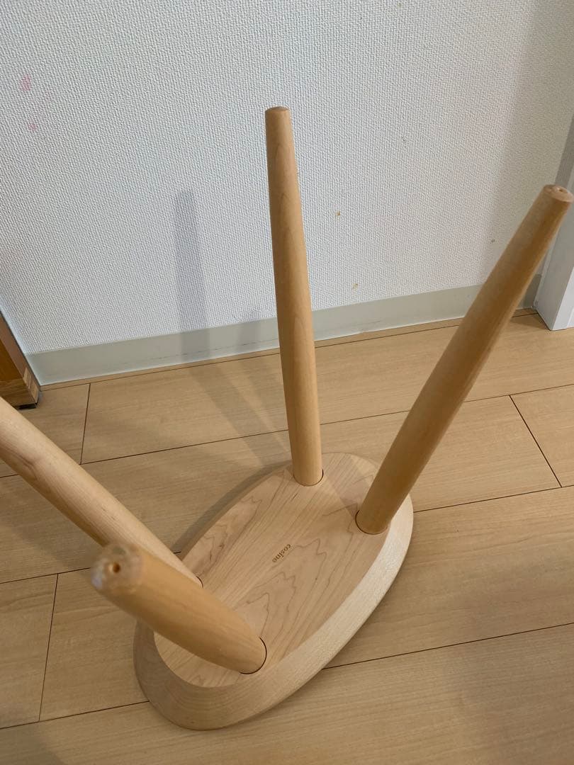 旭川家具　MUKU工房　コサイン　エントランススツール　メープル材