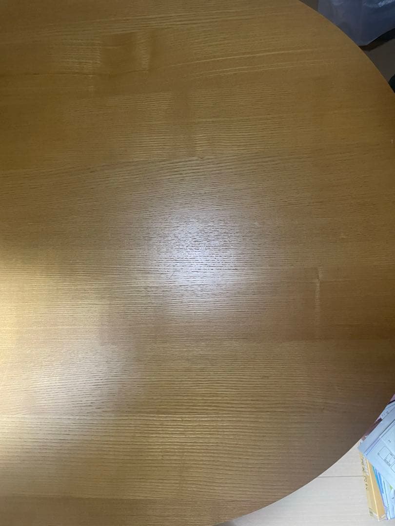 ナチュラルウッド 楕円形木製テーブル　中古品