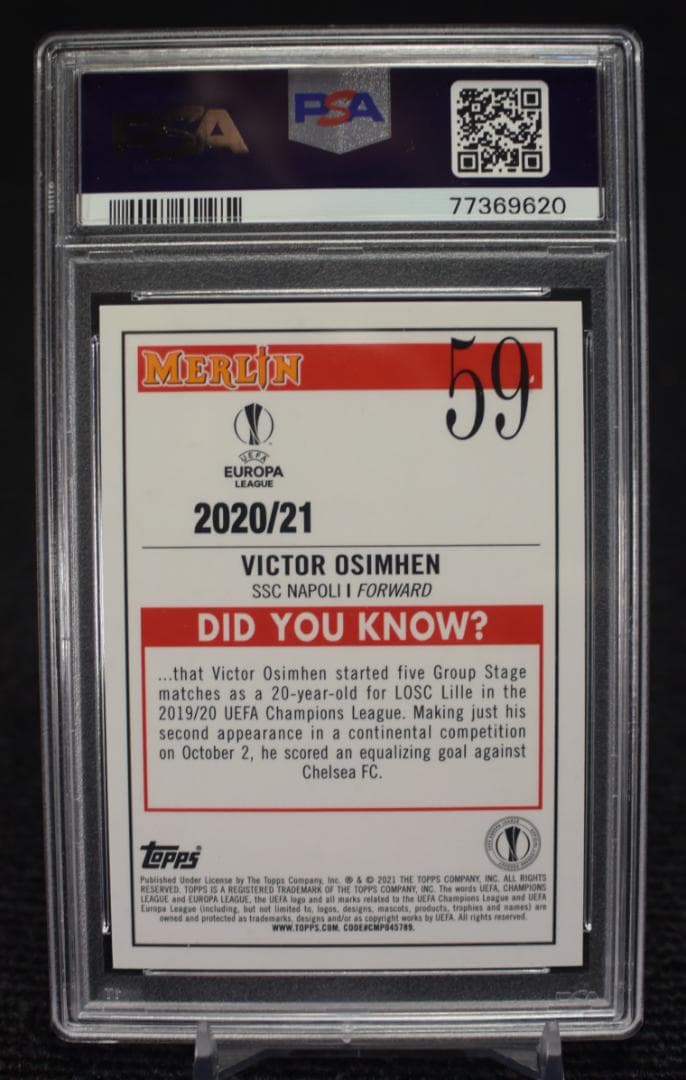 その他 2020 Victor Osimhen Topps Aqua Prizm RC