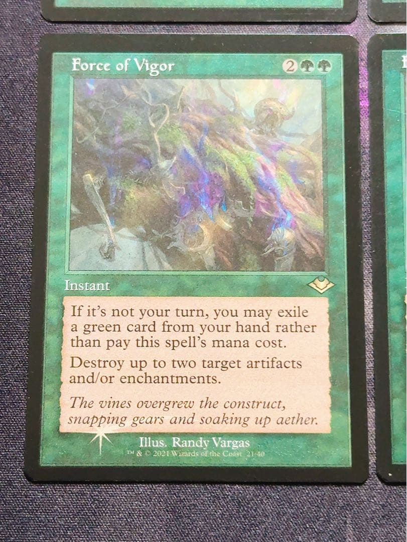 【エッチングfoil】活性の力　英語　4枚セット