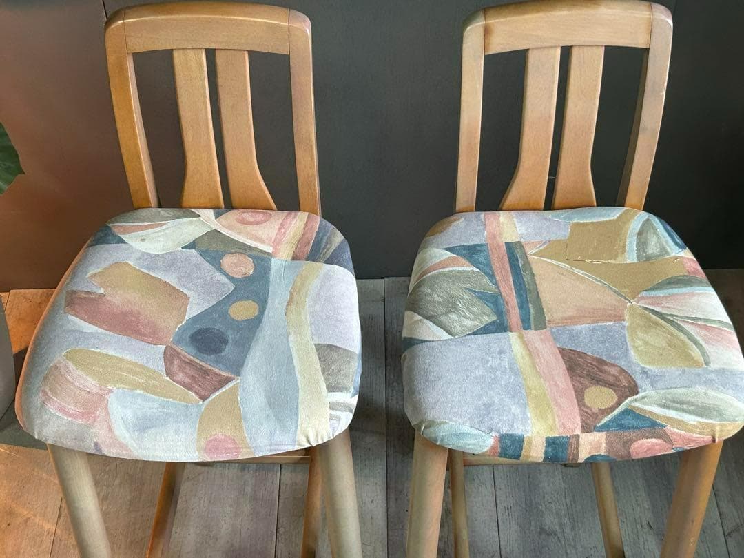 mikimoku ミキモク　カウンターチェア　オールド家具　ヴィンテージ　K