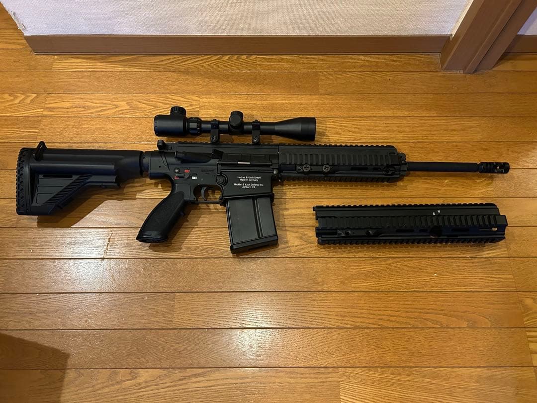 HK 417 D ハンドガード2種類メカボックス整備、精密バレル、刻印追加