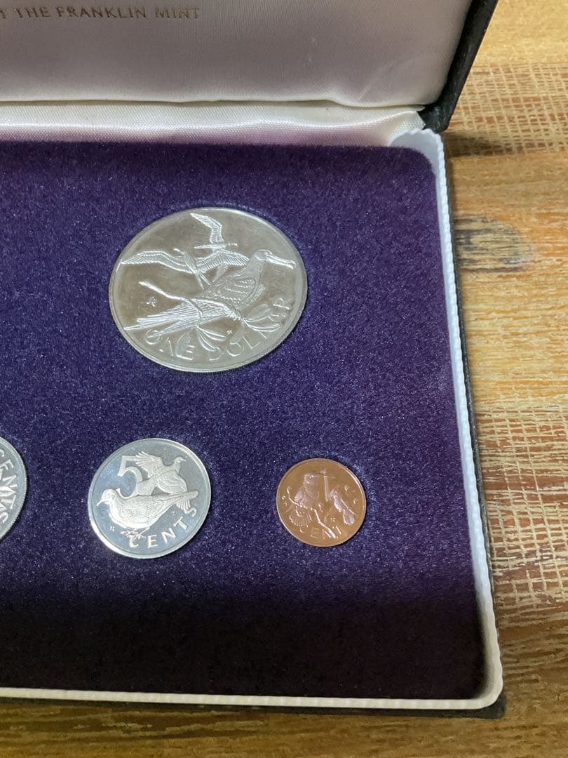 1973年イギリス領ヴァージン諸島　プルーフ貨幣セット　フランクリンミント