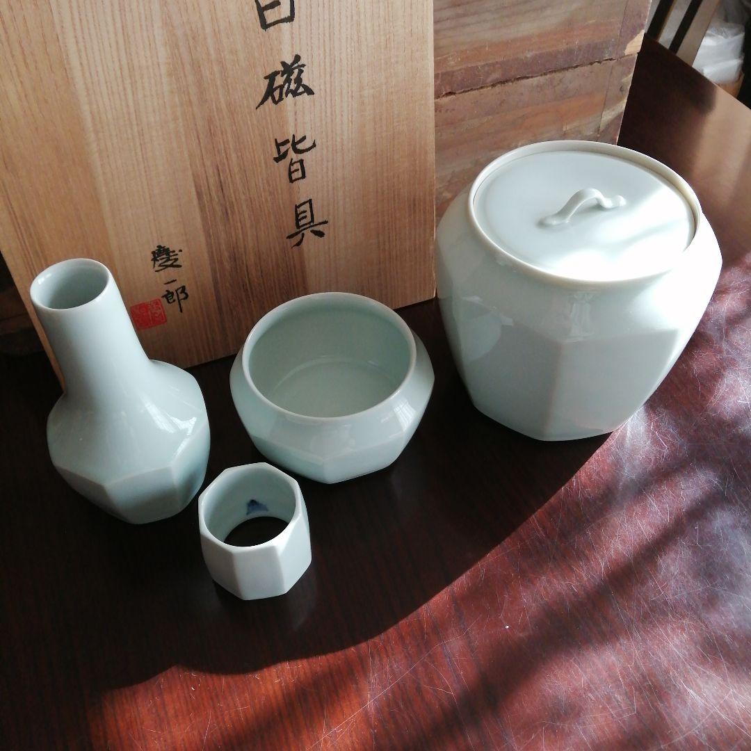 川越　松本慶一郎　白磁皆具