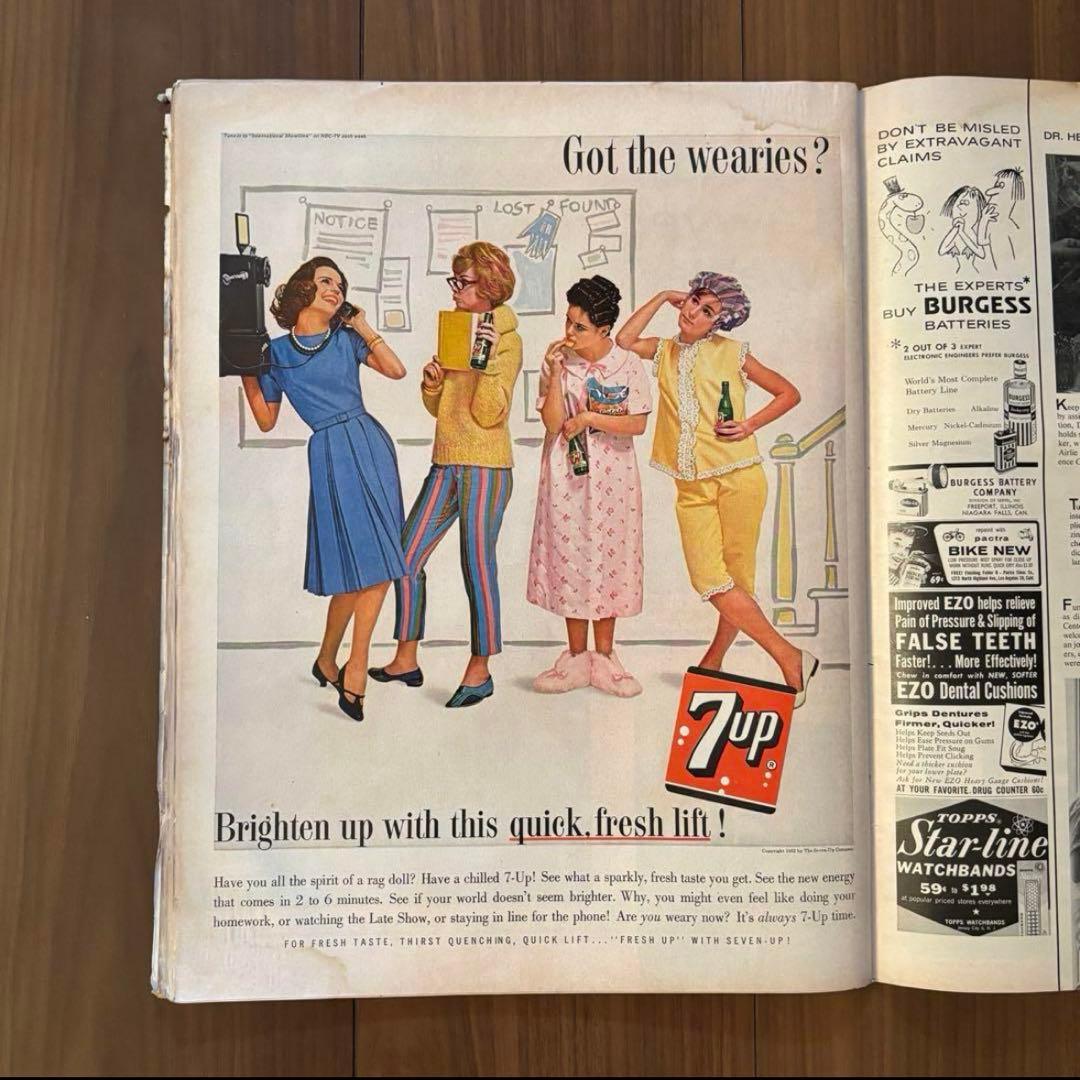 【LIFE magazine】3冊セット⭐︎7UP広告あり