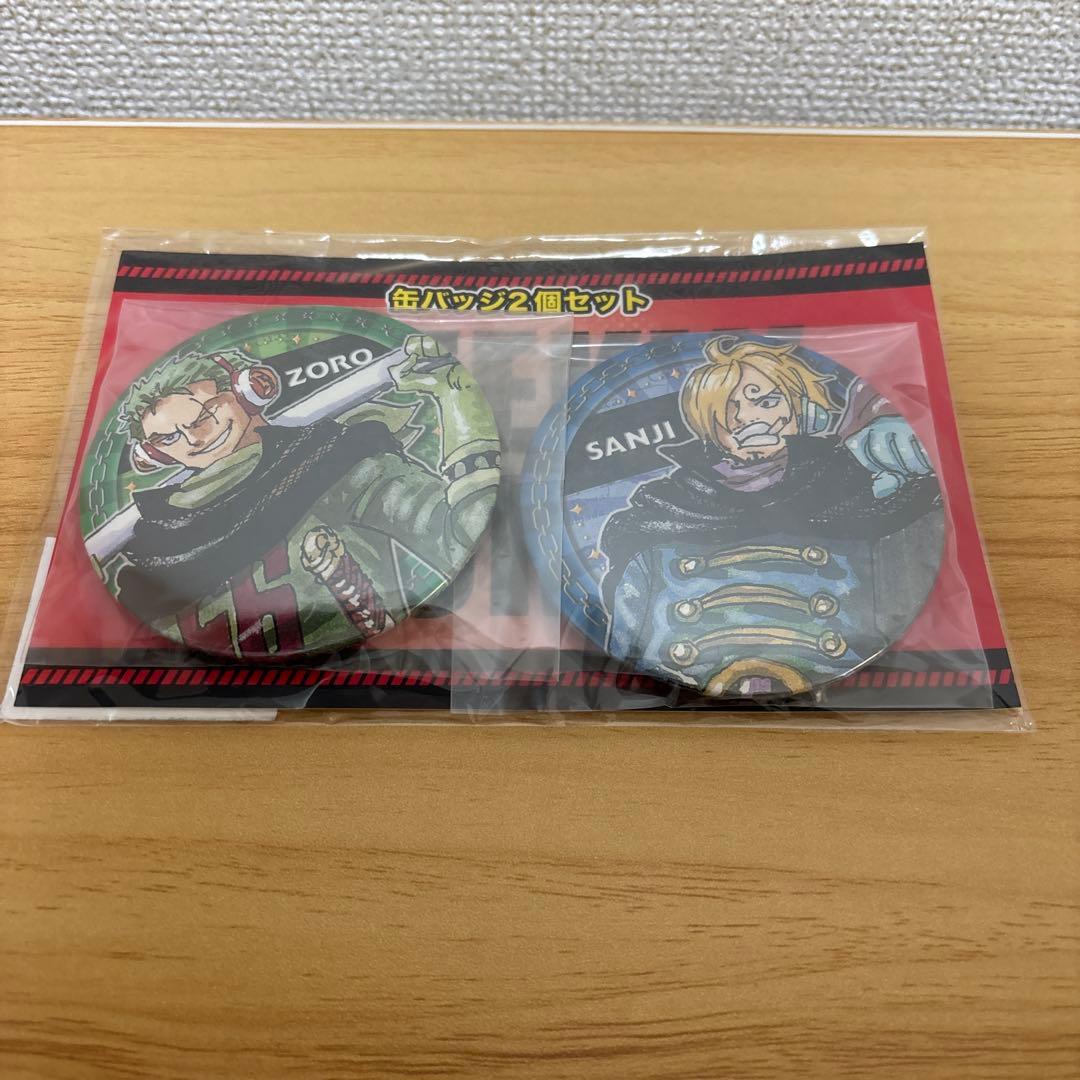 ONE PIECE 缶バッジ2個セット　ゾロ&サンジ