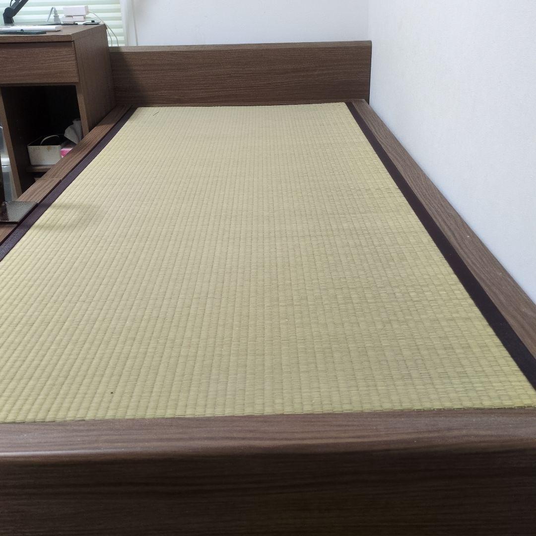 シングル 畳ベッドフレーム 引き出し付き