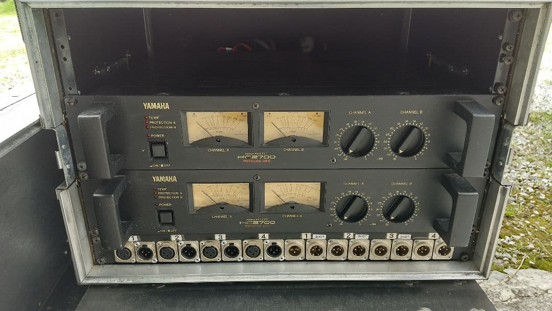 YAMAHA HC2700 2台 ケース パッチパネル付き