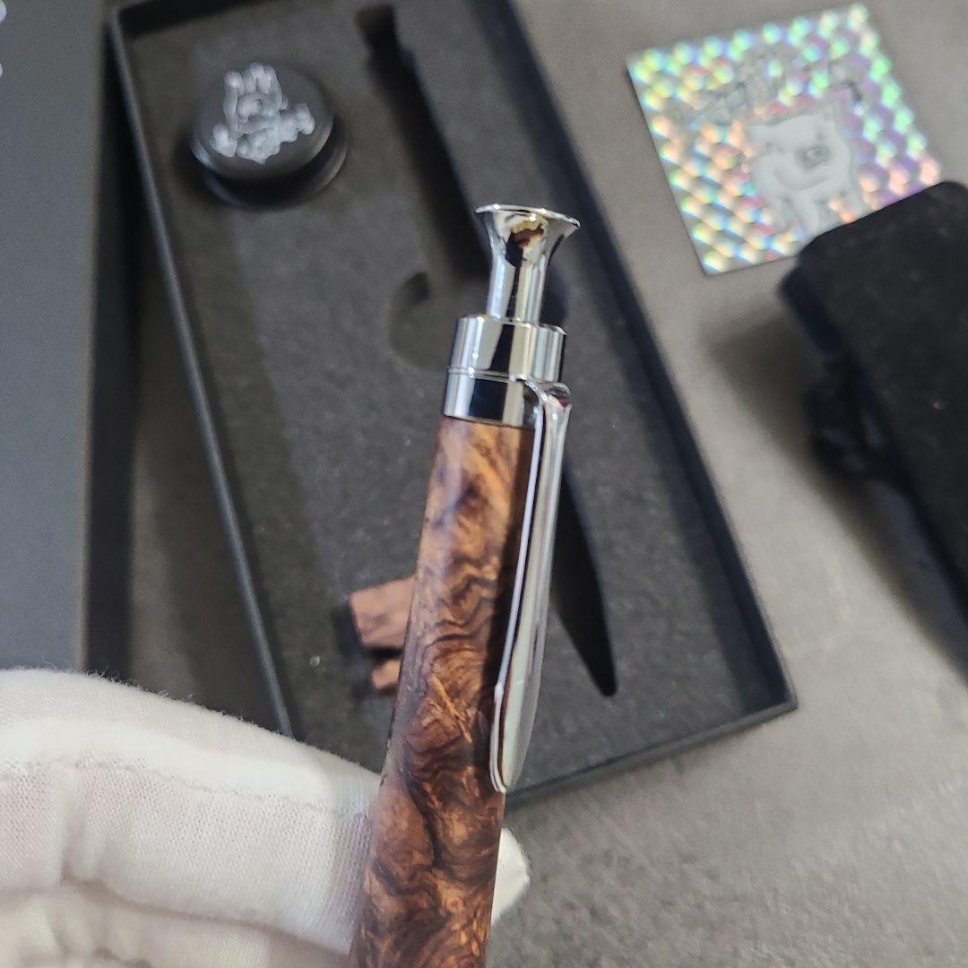 こぶた工房　サイアミーズローズウッド極上杢　シャープペンシル0.5ミリ　美品