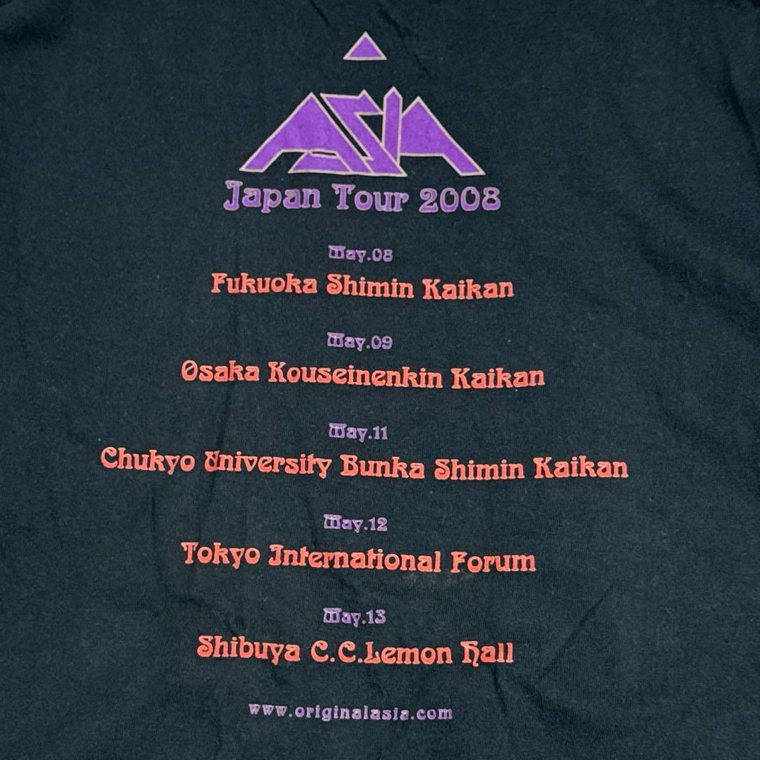 00s ASIA バンドTシャツ Japan Tour 2008 当時物 XL