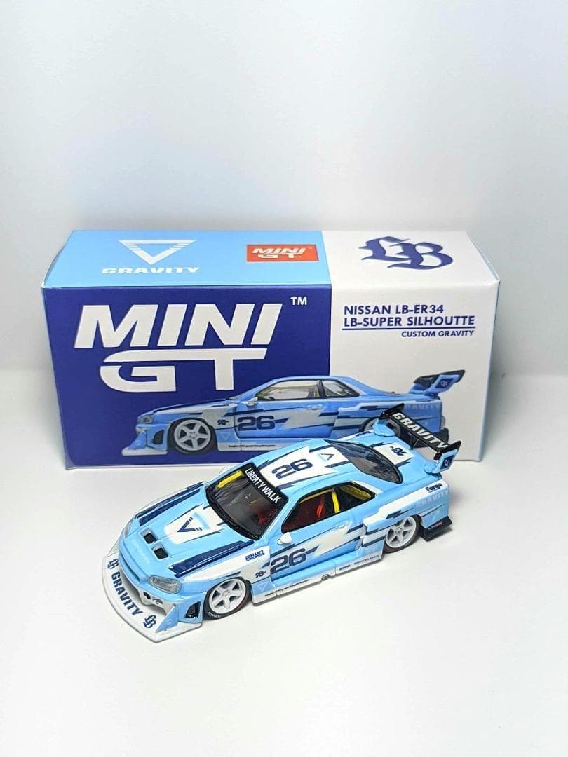MINIGT リバティウォーク シルビア r34ケース付き GRAVITY