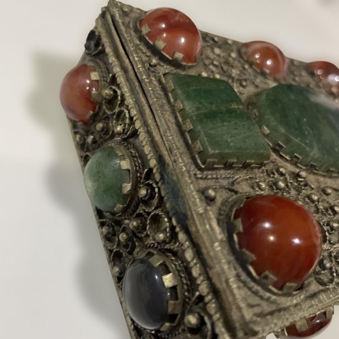 インド製 アンティーク 小物入れ 宝石箱