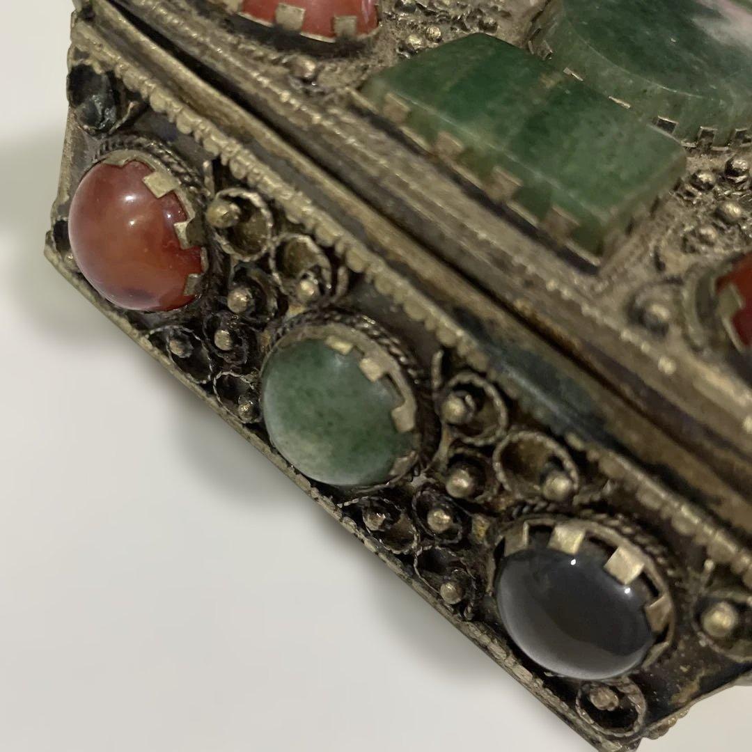 インド製 アンティーク 小物入れ 宝石箱