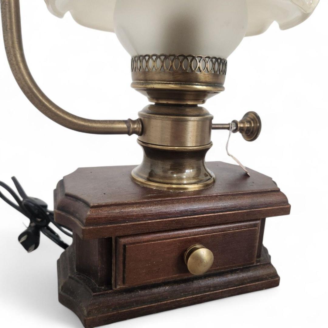 美品 vintage Made in Italy 卓上ランプ 薔薇 小物入れ付き