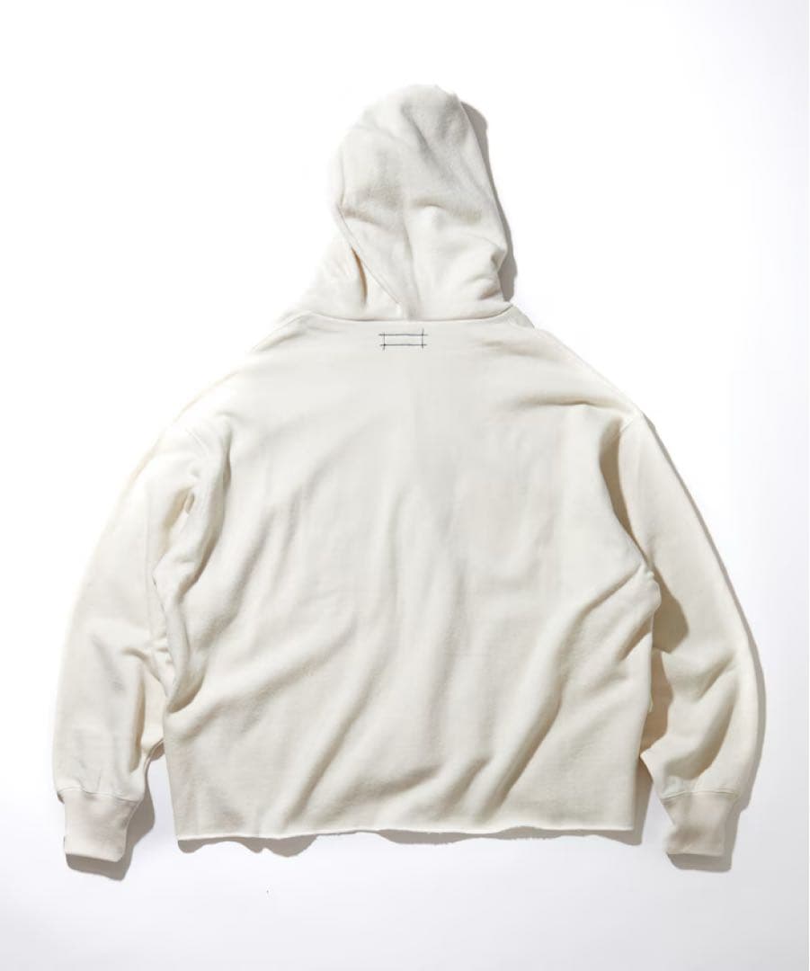 トップス CAHLUMN Wool Cotton Loop Back Hoodie XXL