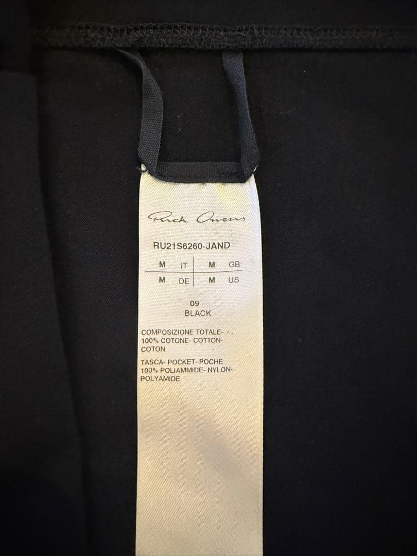 Rick Owens LS POCKET LEVEL TEE Tシャツ　黒