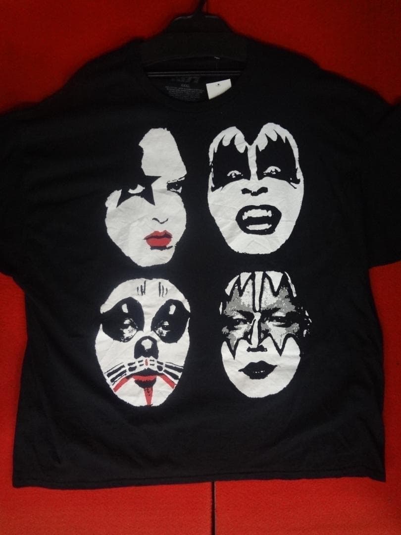 KISS 顔プリント Tシャツ XXXL 　USAヴィンテージ　冬ラストSALE