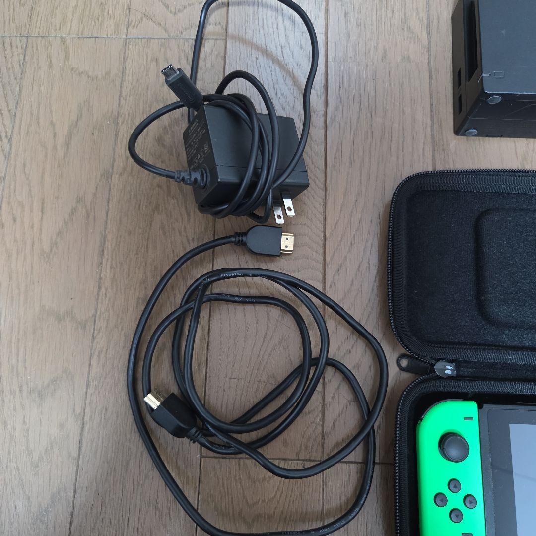 Nintendo Switch グリーン/ピンク 本体 + ゲーム2本