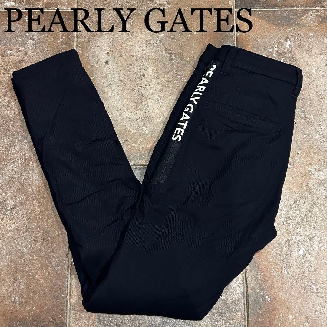 PEARLY GATES 中綿パンツ ネイビー ジップロゴ　小さいサイズ