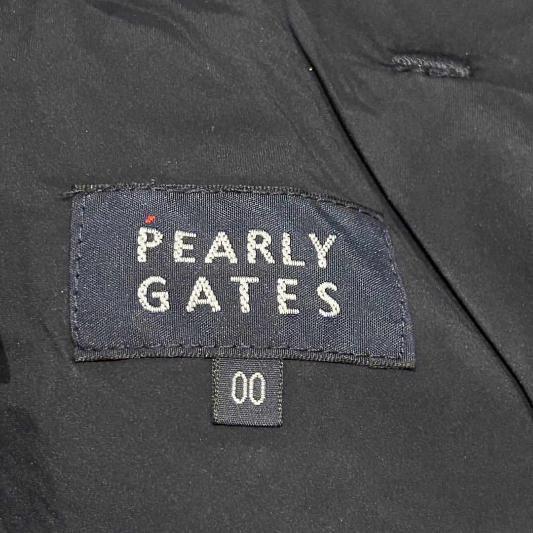 PEARLY GATES 中綿パンツ ネイビー ジップロゴ　小さいサイズ