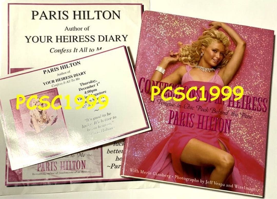 パリス・ヒルトン / Paris Hilton 直筆サイン本 + 生写真 +