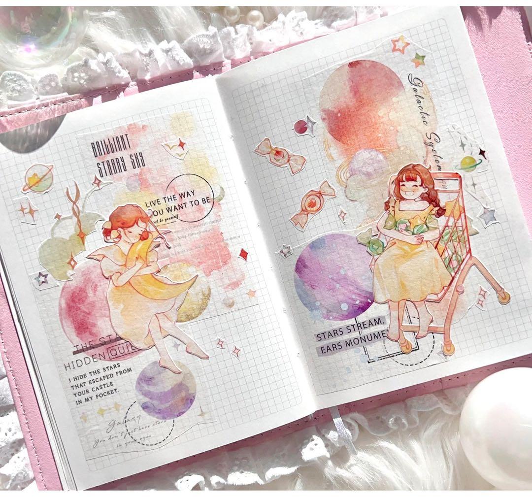 自元素文创《星球奇遇》海外マスキングテープ　マステ 【2286】