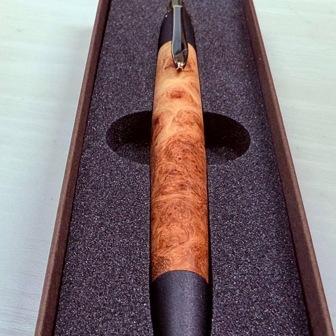 ボナンペン 本花梨瘤源平 真鍮製 0.5ミリ シャープペンシル