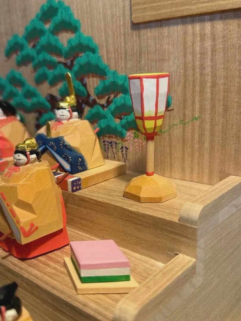 展示品 奈良人形師 東田天光 雛 人形 一刀彫NARADOLLHIGASHIDA