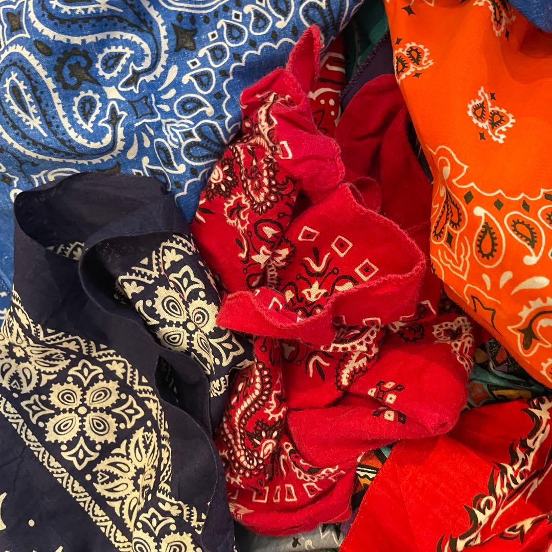 バンダナ　30枚　まとめ売り　ALL USA製　60~00s ビンテージ