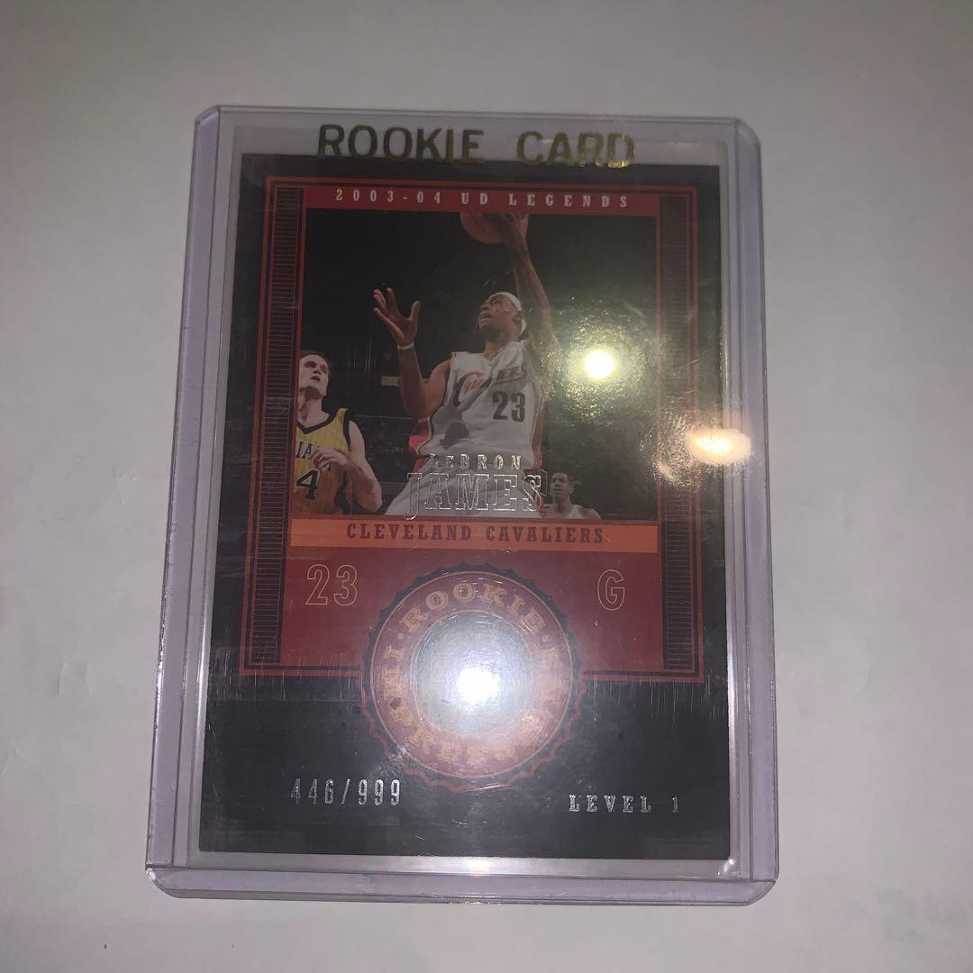 アッパーデック　レジェンド　レブロンジェームス　ルーキーカード