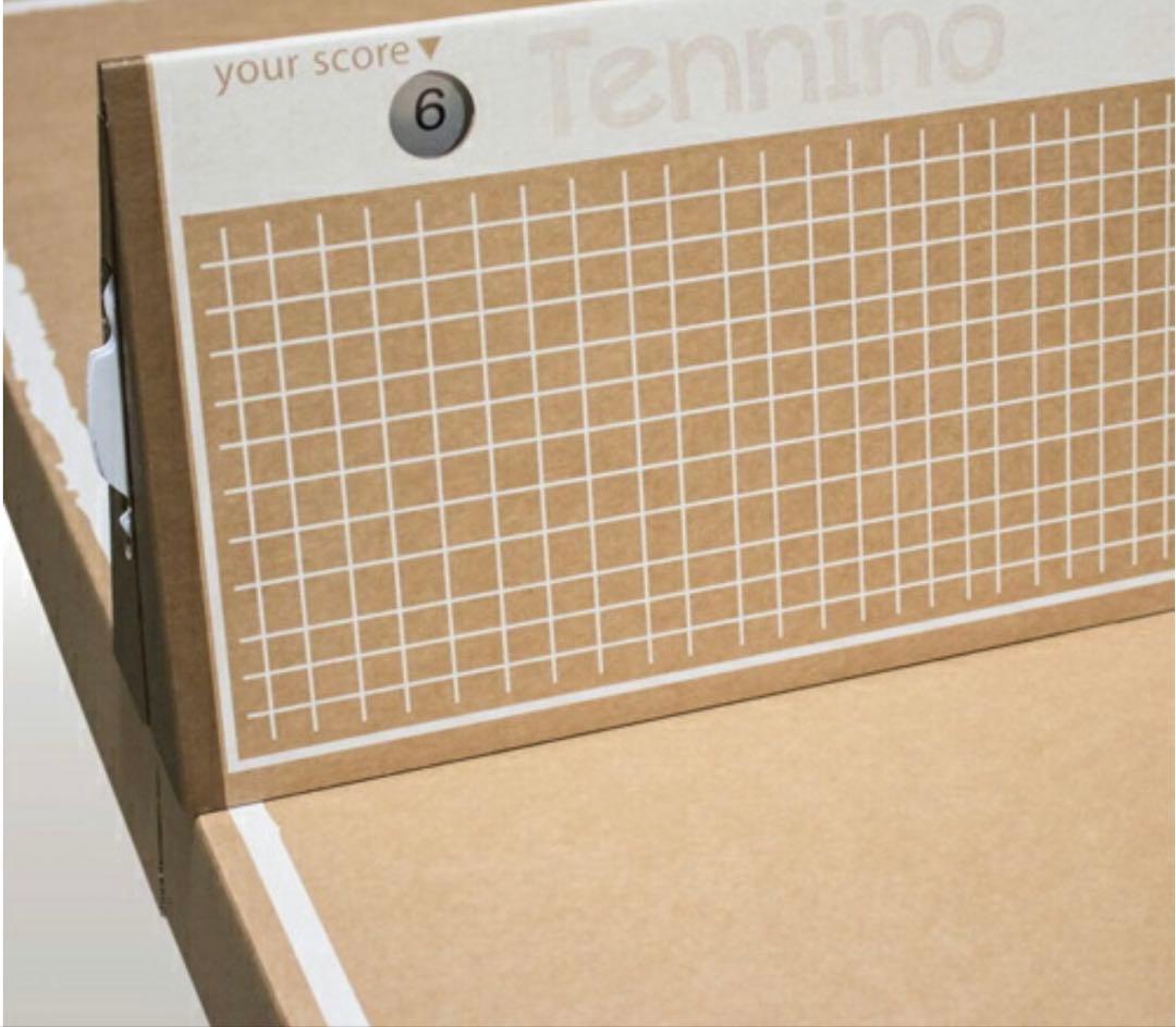 Tennino テニーノ　組み立て式　段ボール卓球台 ラケット付き