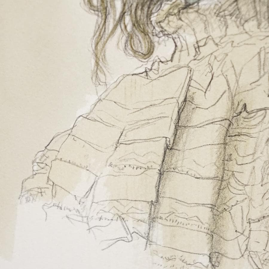 小松崎邦雄 フランス人形 リトグラフ 絵画 美術 芸術 額装 美術品 アート