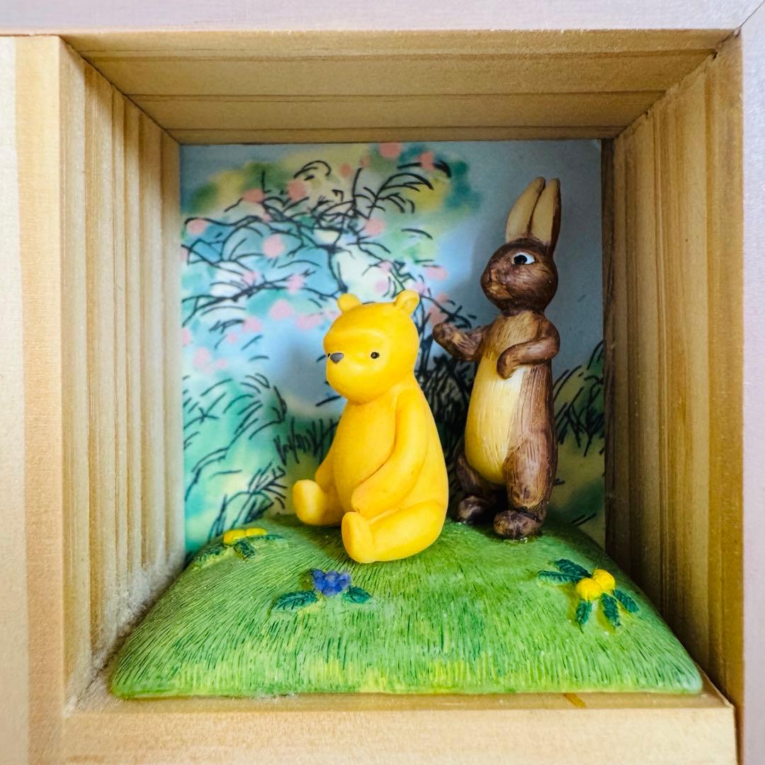 プーさん　ジオラマ 壁掛け フィギュア クラシックプー ピグレット イーヨー