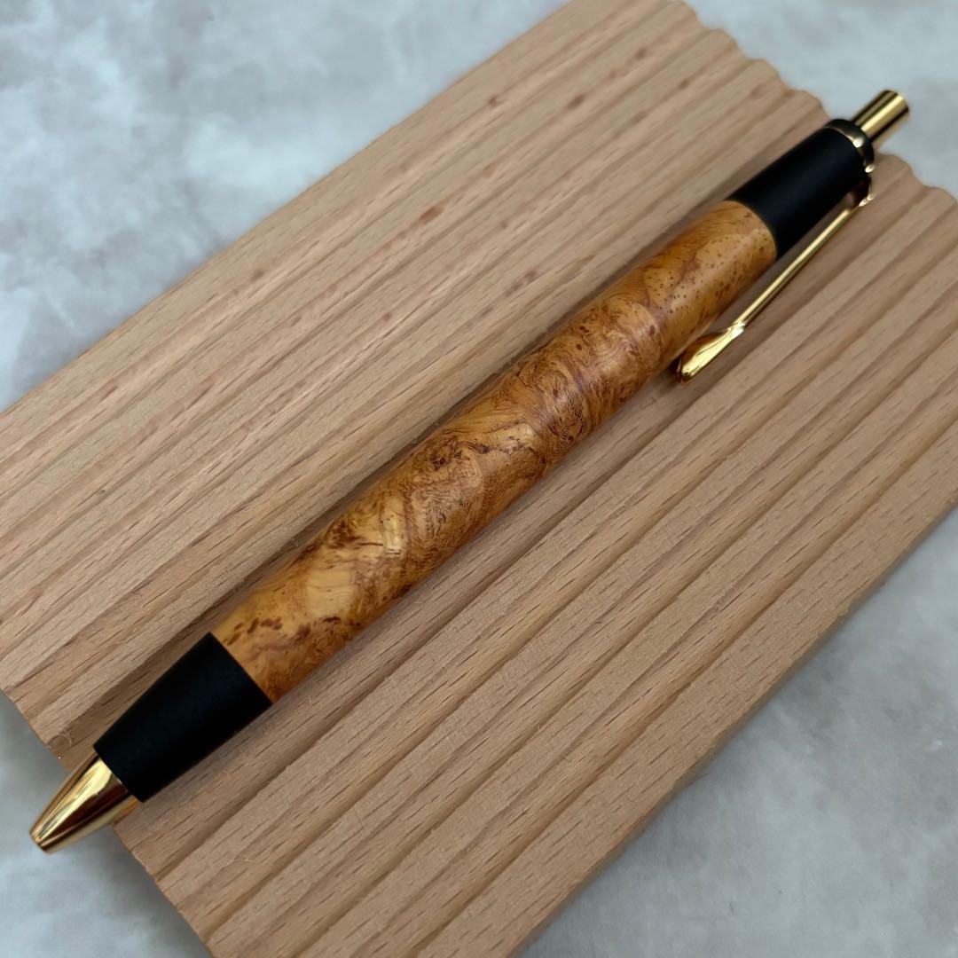 【24時間以内発送】ボナン 花梨瘤 シャープペンシル真鍮