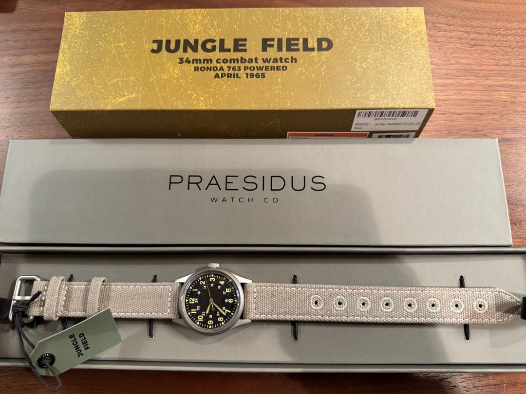 PRAESIDUS プレジダス　ジャングルフィールド　34mm 試着のみ