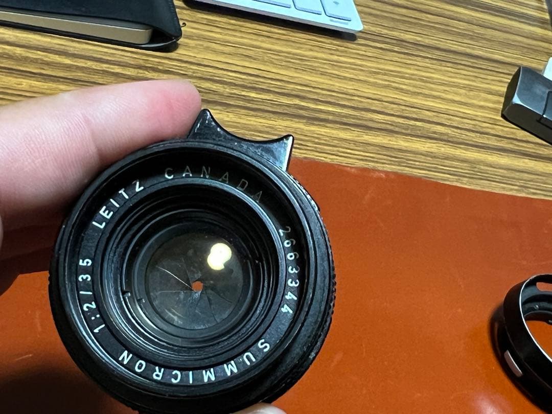 ライカズミクロン35mm 2F フード付第2世代6枚玉