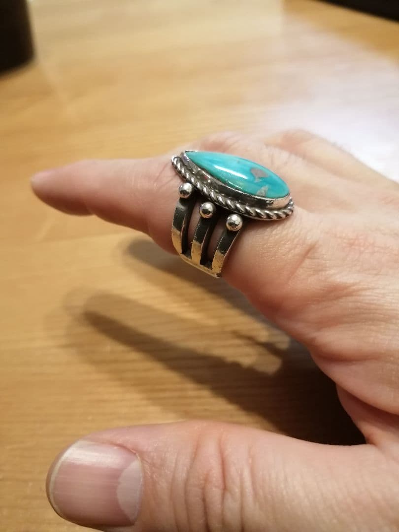 Herman Smith ハーマンスミス キングマンターコイズ リング！ナバホ