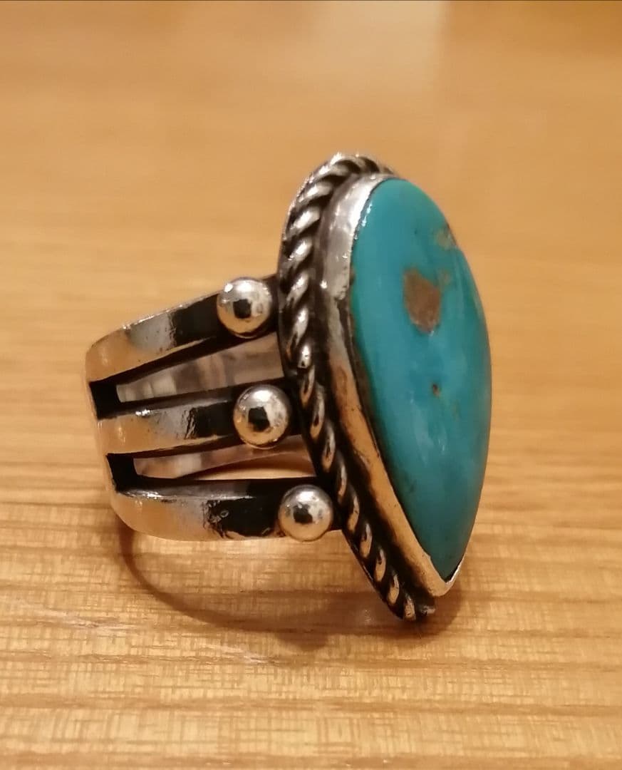 Herman Smith ハーマンスミス キングマンターコイズ リング！ナバホ