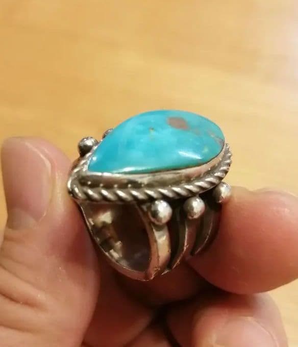 Herman Smith ハーマンスミス キングマンターコイズ リング！ナバホ