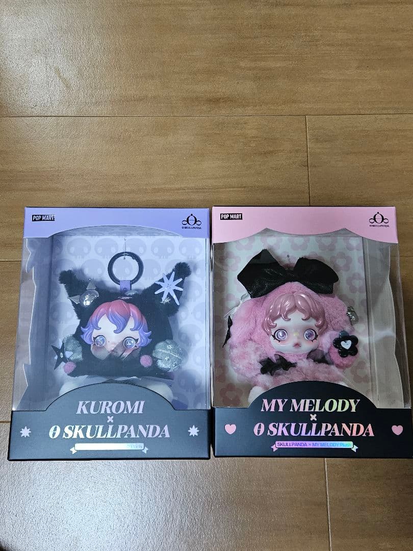 a*u様 ポップマート スカルパンダ x クロミ x マイメロディ ぬいぐるみペ