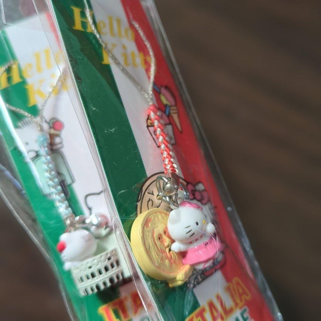 ハローキティ イタリアローマ ストラップ 2個セットご当地　真実の口　コロッセオ