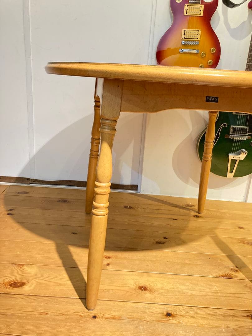 希少 太平winds ナチュラル 丸テーブル 飛騨家具 コーヒーテーブル カフ