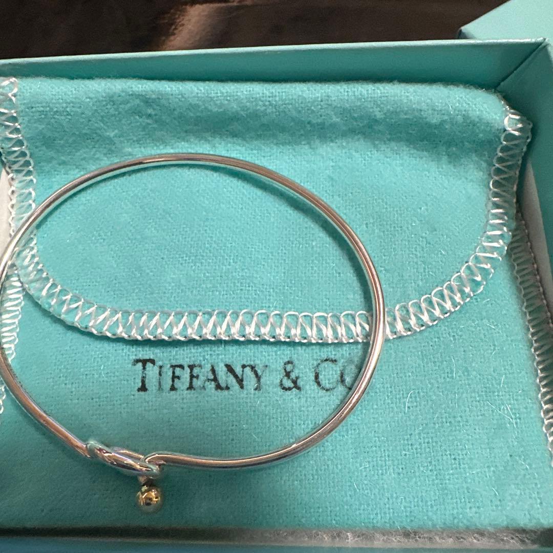 Tiffany&Co.ティファニーフック&アイ ラブノットバングル925/750