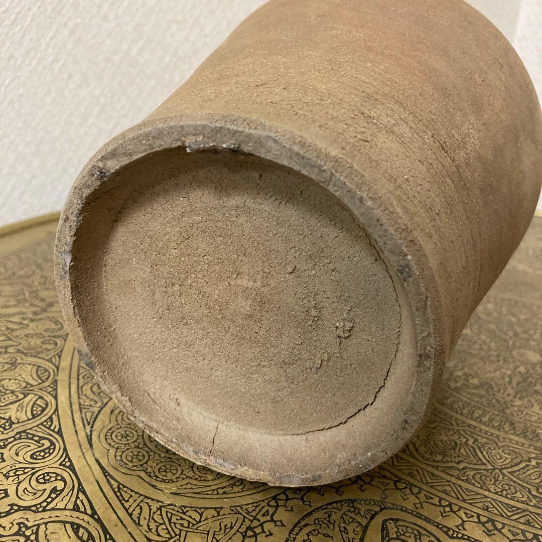 珍品　古壺2点〈検 須恵器　朝鮮　李朝　渥美壺　三筋壺　古越前　古常滑　古備前