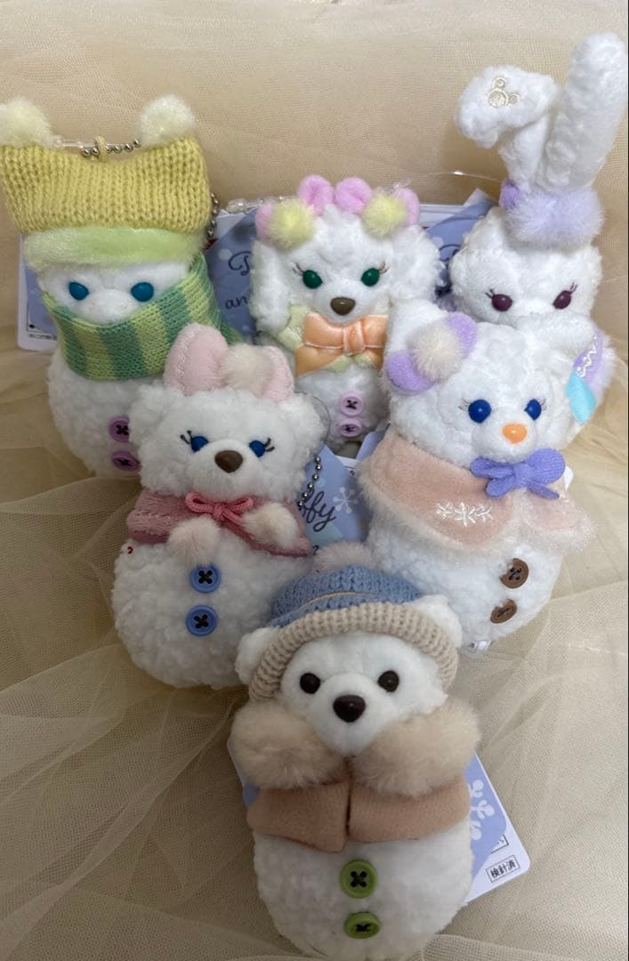 ディズニーシー　シークレットオブスノーウィーディ　ぬいぐるみチャームセット