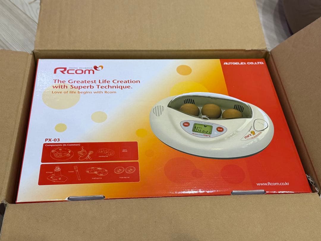 リトルママ　Rcom PX-03 デジタル卵用インキュベーター