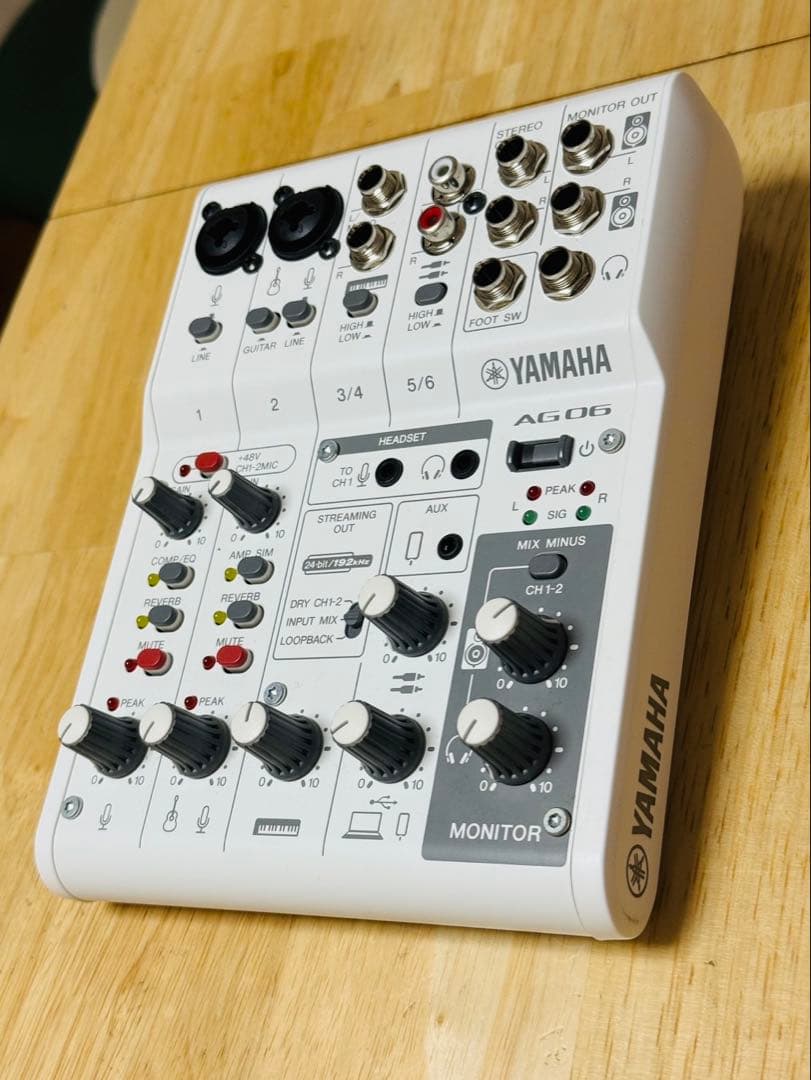 YAMAHA AG06 MK2 ライブストリーミングミキサー　美品