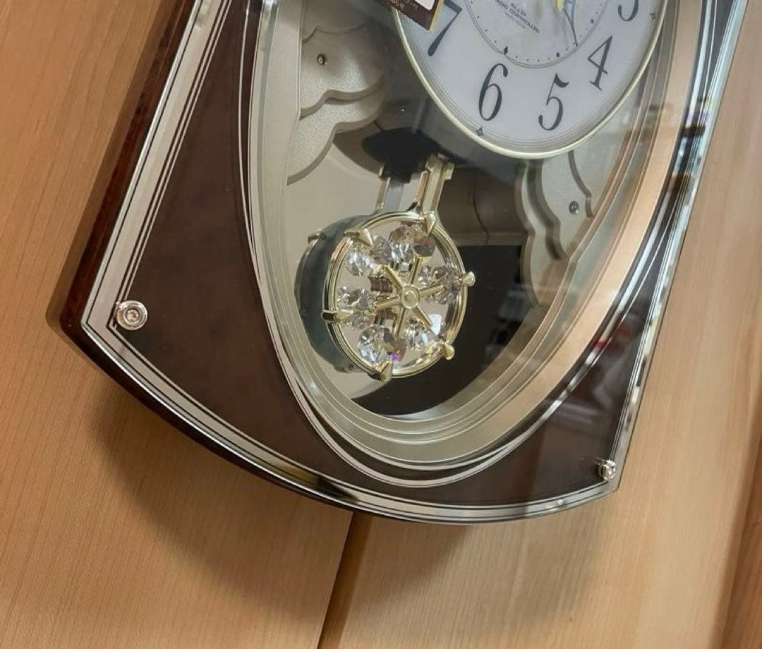 【未使用】CITIZEN パルミューズポラールg 掛け時計　からくり時計　振り子