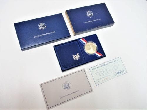 アメリカ合衆国造幣局　1986年リバティ １ドル プルーフ銀貨 自由の女神