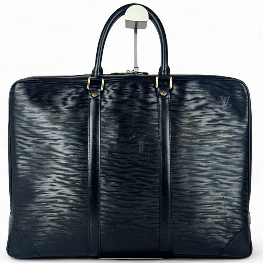 【美品】ルイヴィトン ビジネスバッグ ブリーフケース 営業鞄 エピ ブラック